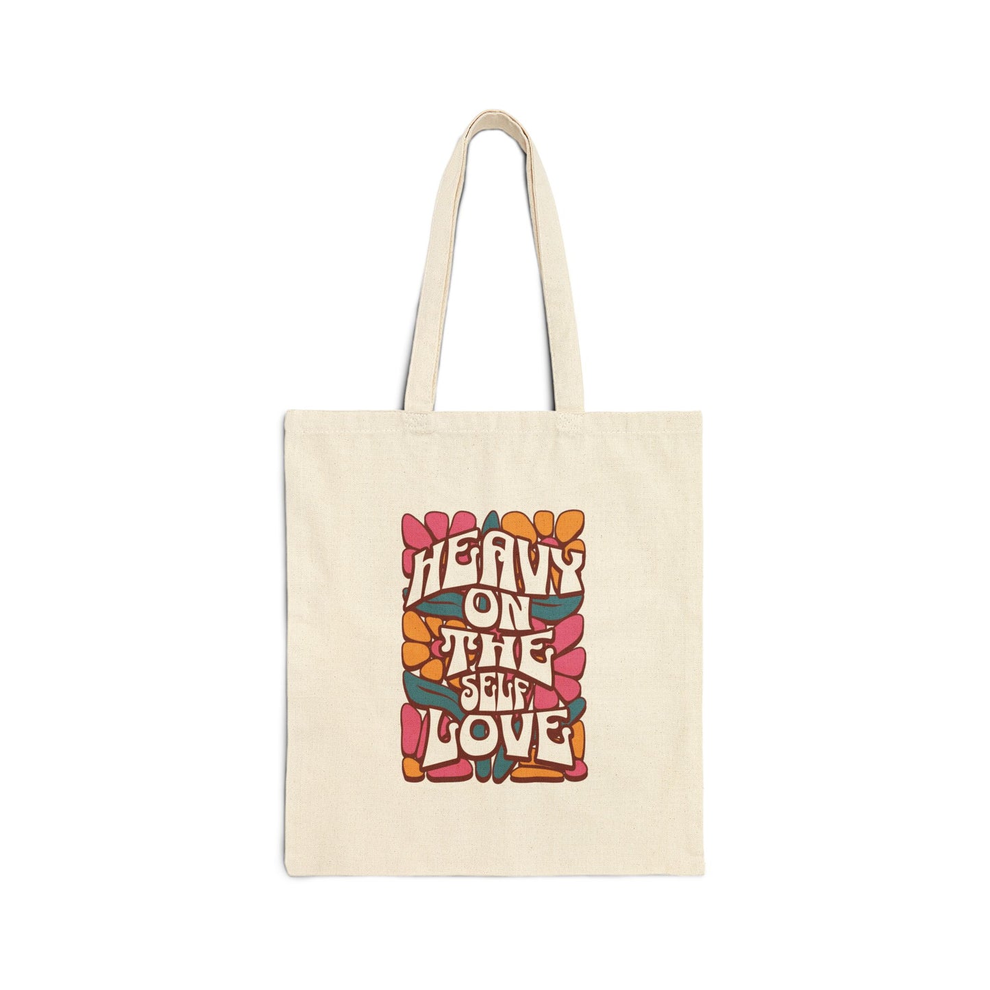 Everyday Carry: "Heavy on the Self-Love" Canvas Tote Bag